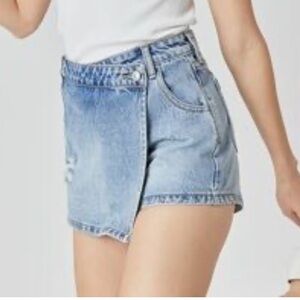Endless Rose Light Blue Denim Skorts